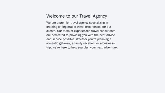 Travel Agency: A visually stunning design with a full-width background image of a beautiful destination, a header with a Web Template 3950