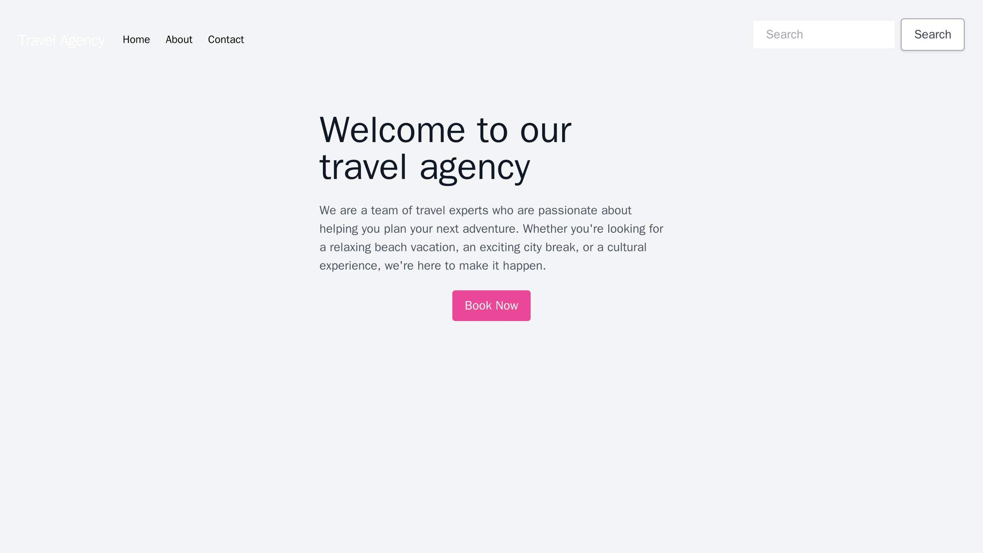 Travel Agency: An immersive layout with a full-screen background image, a parallax scrolling effect, and a top navigatio Web Template 3975