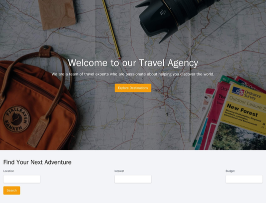 Travel Agency: A vibrant and engaging design featuring a hero image of a beautiful location and a call-to-action (CTA) b Web Template 4000