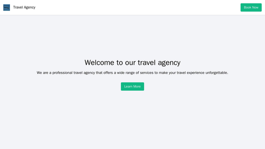 Travel Agency: A parallax scrolling website with a large background image of a beautiful destination on the homepage. A  Web Template 4018