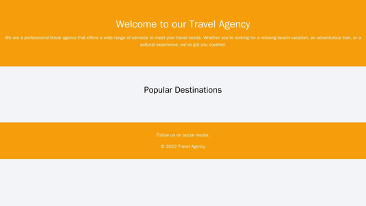 Travel Agency: A multi-column layout with a large header image, search form, and calls-to-action (CTAs) to popular trave Web Template 4244