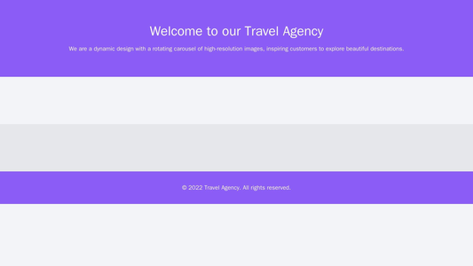 Travel Agency: A dynamic design with a rotating carousel of high-resolution images, inspiring customers to explore beaut Web Template 4465