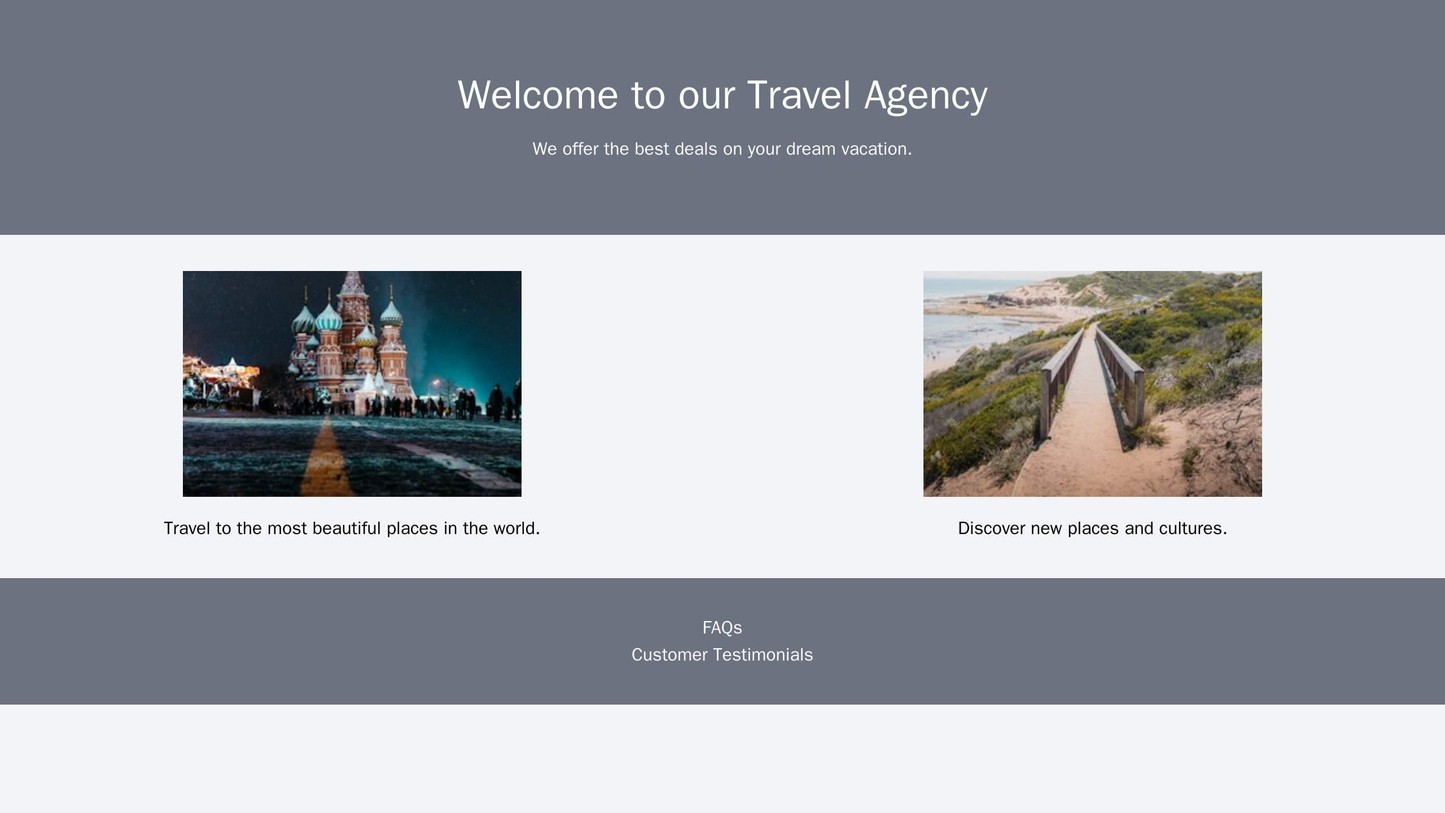 Travel Agency Site: A two-column layout with beautiful travel images on one side and corresponding information on the ot Web Template 3754