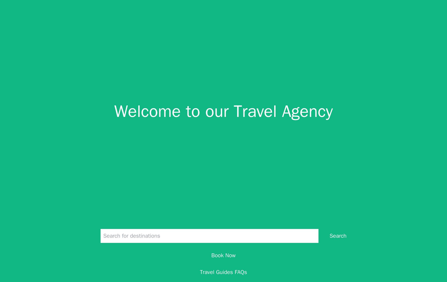 Travel Agency Site: A dynamic design with a video background, a search bar and filters for destinations, a call-to-actio Web Template 4610