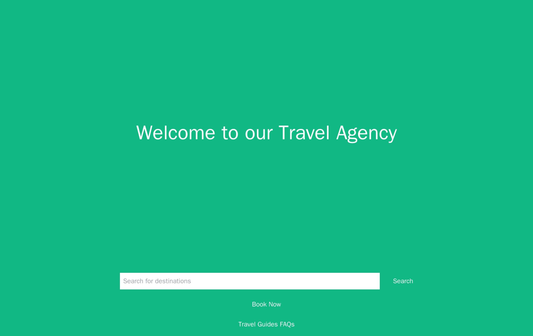 Travel Agency Site: A dynamic design with a video background, a search bar and filters for destinations, a call-to-actio Web Template 4610