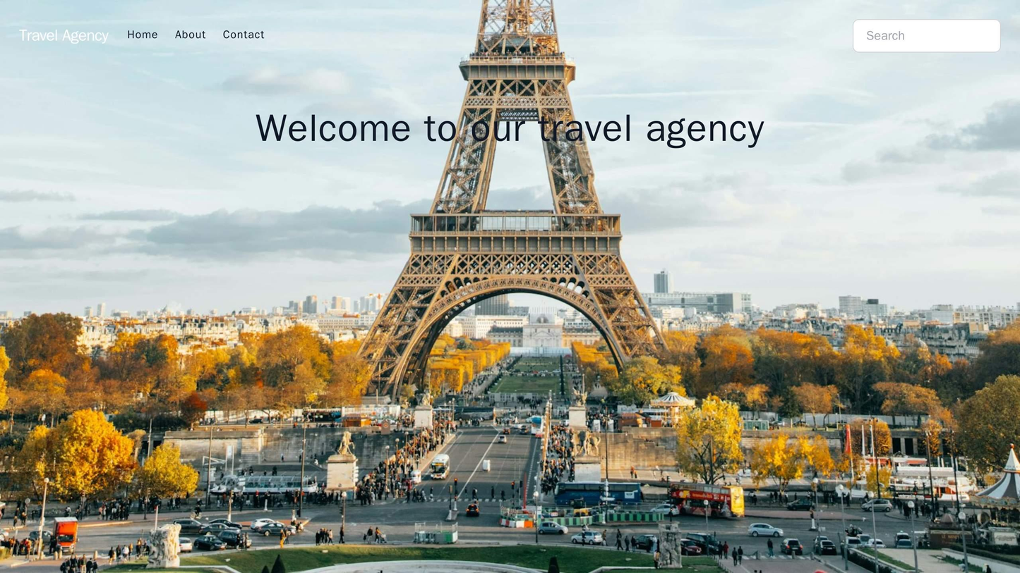 Travel Agency Site: A visually stunning layout with large, high-resolution images of popular travel destinations occupyi Web Template 4791