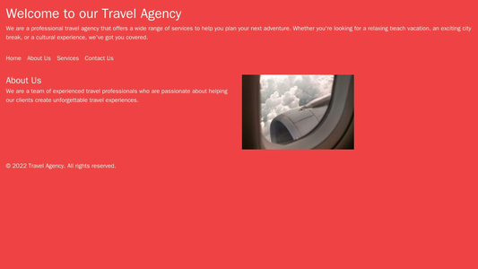 Travel Agency Site: Bold design with contrasting colors like red and white. A header with a slider for different travel  Web Template 4913