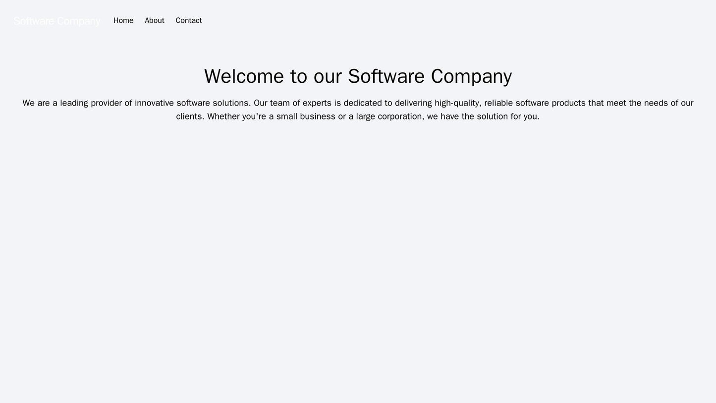 A Software Company Website: A modern and high-tech design with a large central logo, a floating action button for downlo Web Template 1566