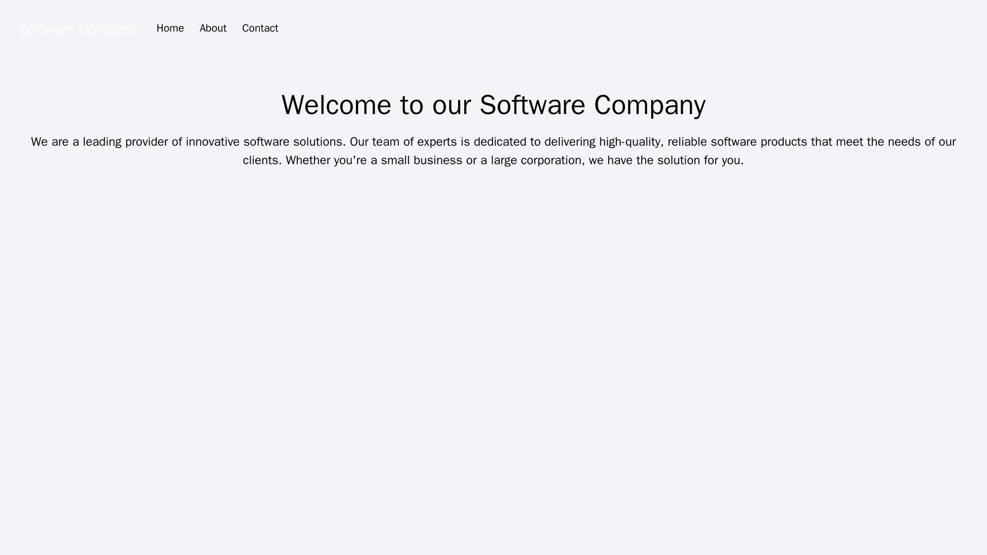 A Software Company Website: A modern and high-tech design with a large central logo, a floating action button for downlo Web Template 1566