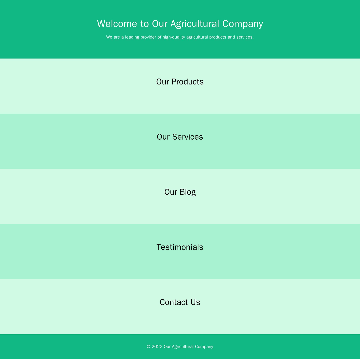 Agricultural Company Site: A design with a vibrant color scheme, large images of farms and fields, and a clean and easil Web Template 282