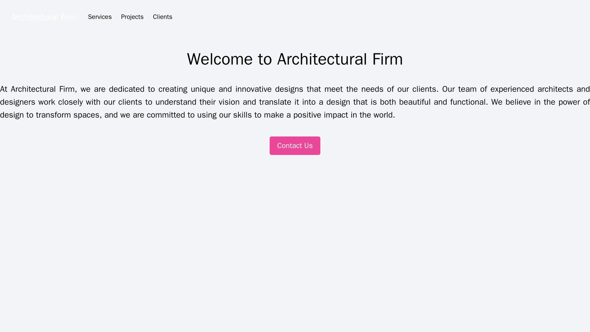 Architectural Firm: A modern design with a full-screen background image of a building project, and a semi-transparent na Web Template 708