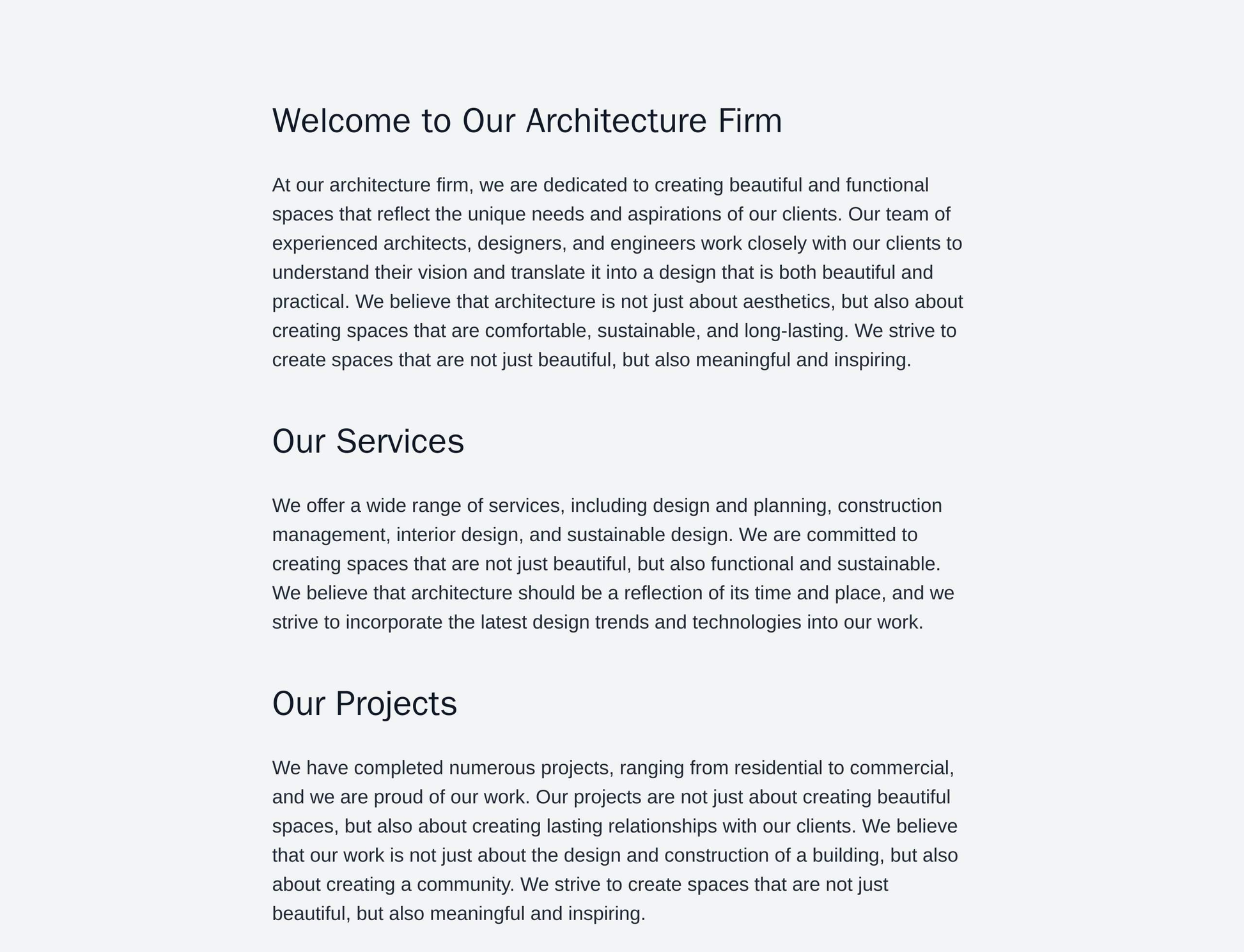 Architecture Firm: A elegant and professional layout with a large background image of a building, a centered logo, and a Web Template 1255