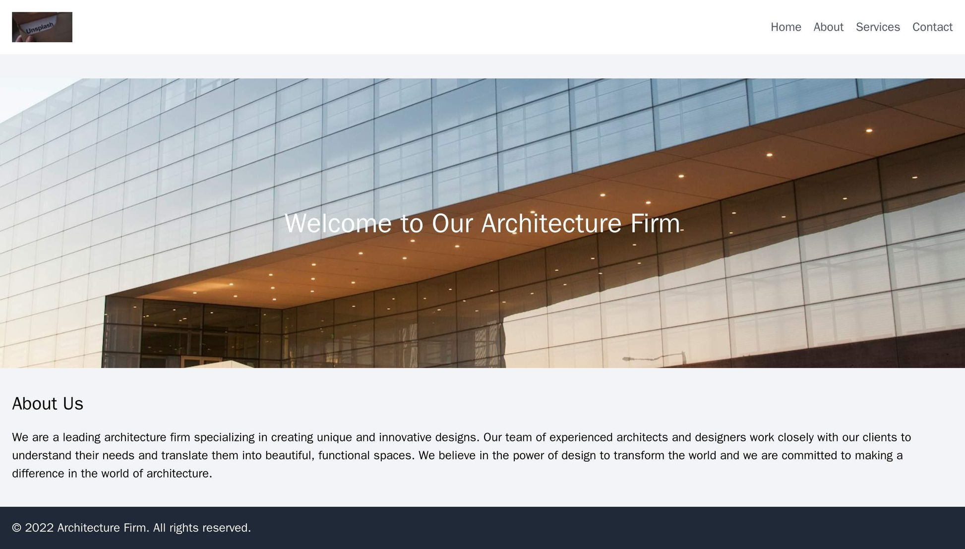 Architecture Firm: A left-aligned layout with a large hero image that displays an architectural design in the background Web Template 1306