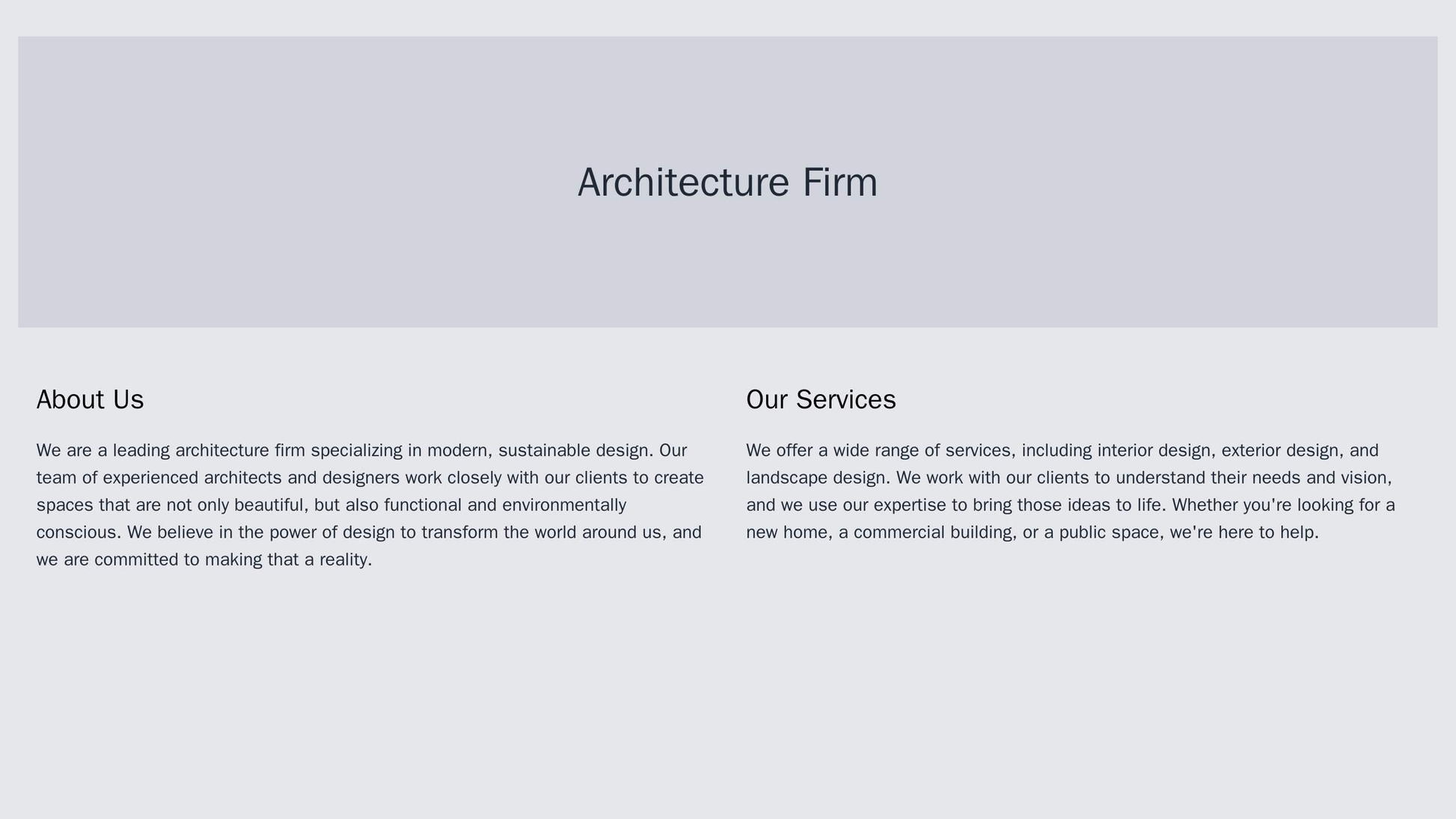 Architecture Firm: A visually sophisticated design featuring a horizontal layout with a full-width image, a minimalist n Web Template 1560