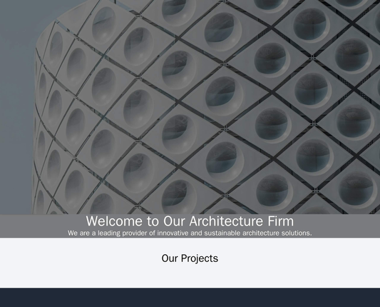 Architecture Firm: A left-side navigation menu with a full-width, high-resolution image background. The homepage consist Web Template 711