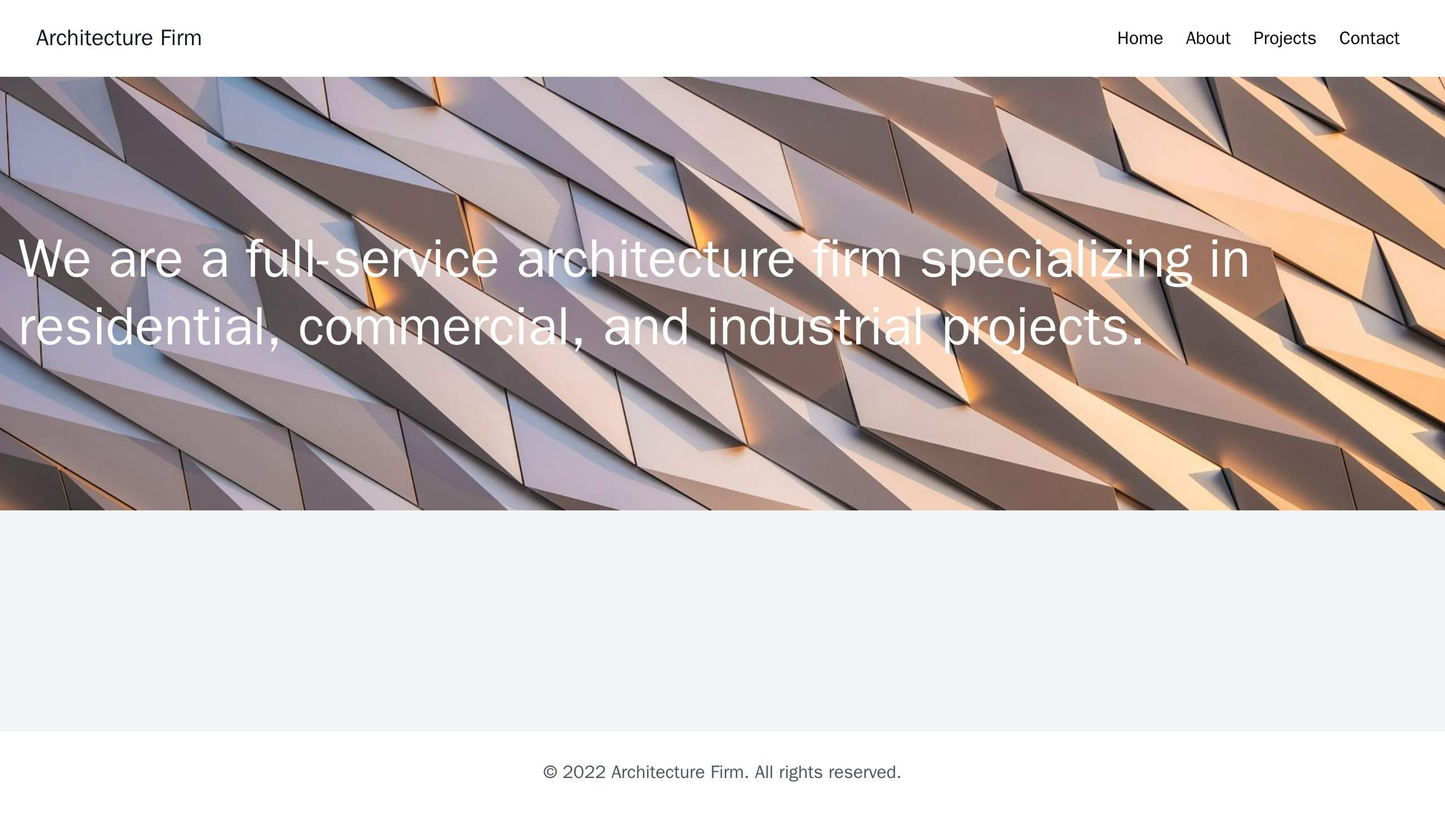 Architecture Firm Site: A minimalistic design featuring a large, full-width hero image of an architectural project, with Web Template 238