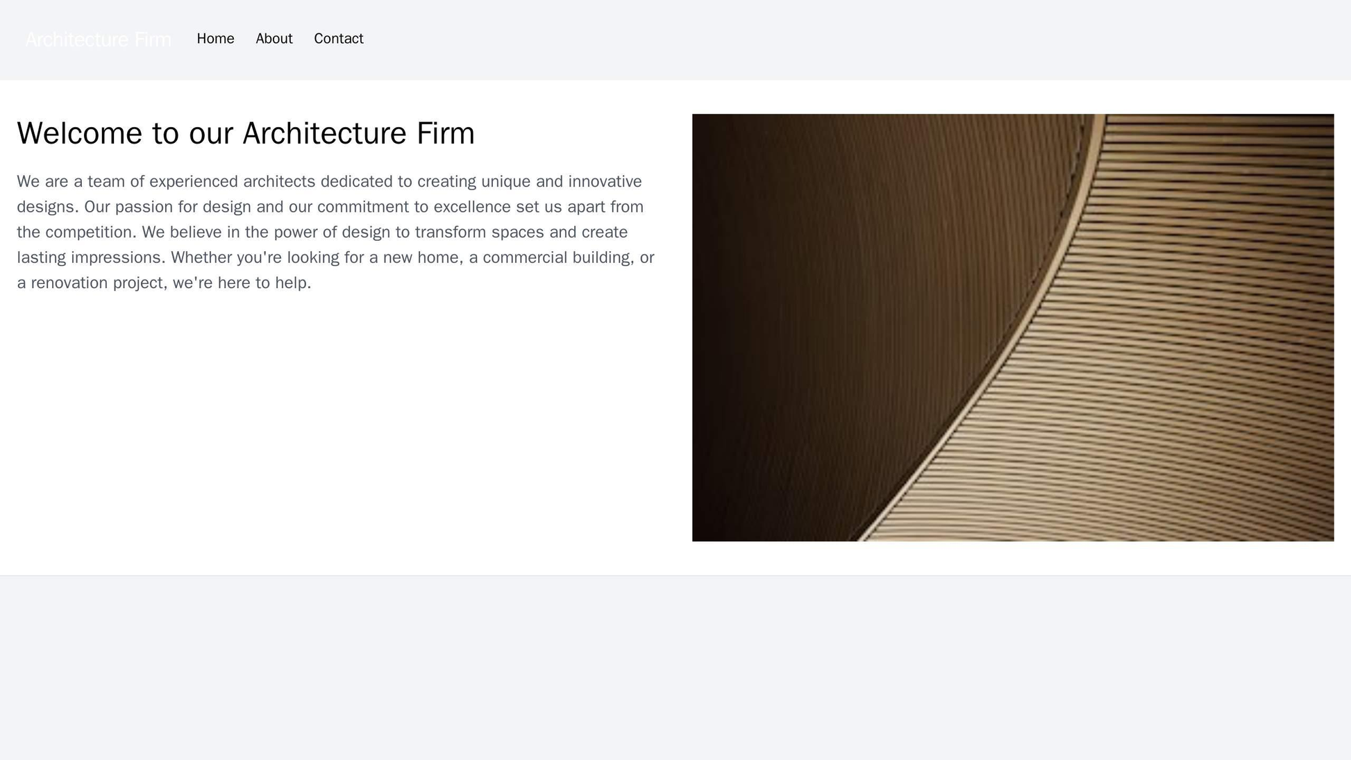 Architecture Firm Website: A minimalist and sophisticated layout featuring a large hero image of an architectural design Web Template 949