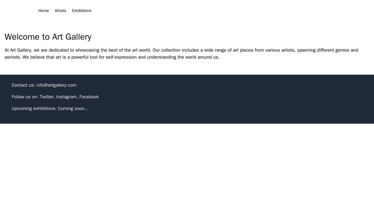 Art Gallery: An image-heavy layout with a left-aligned navigation and white space to emphasize artwork. A vertical scrol Web Template 1359