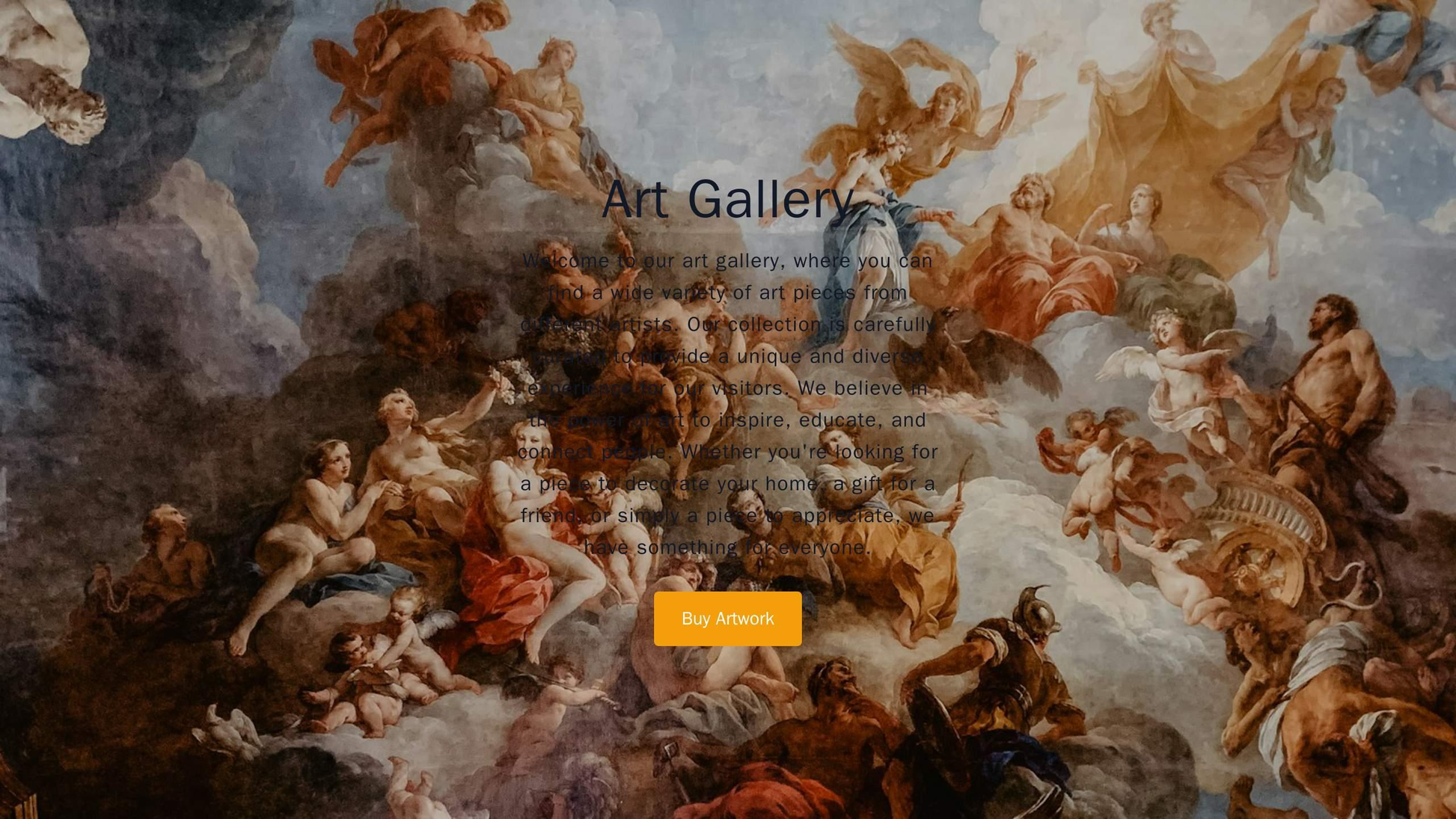 Art Gallery: A simple and elegant design with a centered logo and a large, image-heavy homepage showcasing artwork. The  Web Template 1579