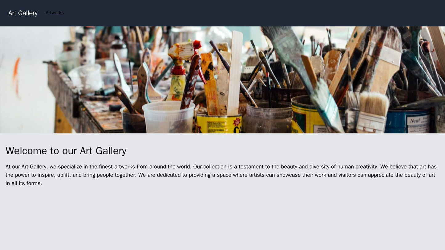 Art Gallery: A visually stunning design with a large, centrally positioned header image, a minimalist navigation menu, a Web Template 1831