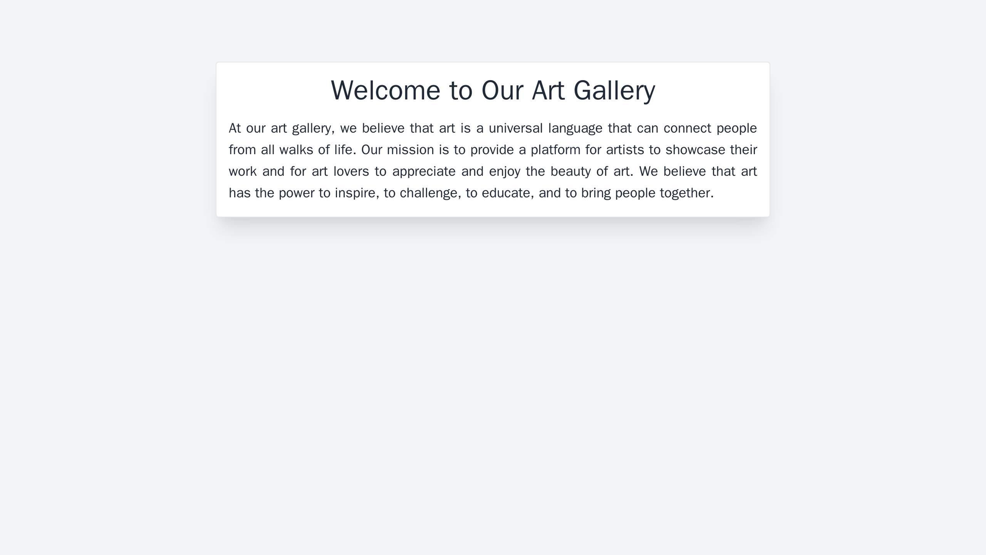 Art Gallery: A highly visual design with a slider showcasing artwork, a left sidebar for artist bios and upcoming events Web Template 875