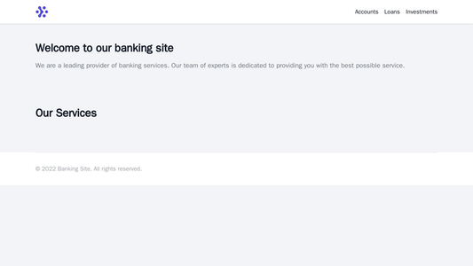 Banking Site: A professional design with a centered logo and a navigation menu at the top. The hero image could feature  Web Template 1247