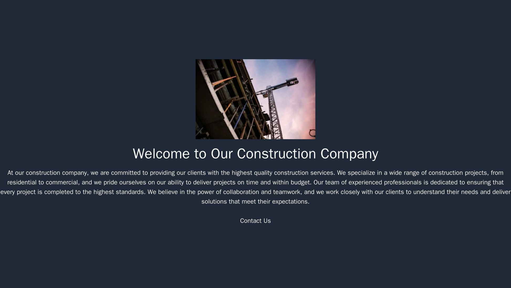 Construction Company: A bold and rugged site design, complete with a large background image of construction projects, a  Web Template 773