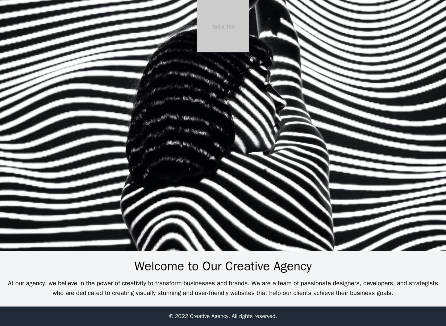 Creative Agency: A visually stunning design with a rotating image header, fluid animation effects, and a minimal content Web Template 1884