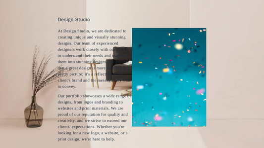 Design Studio Site: A visually striking layout with a full-width hero image showcasing an impressive design project, a l Web Template 829