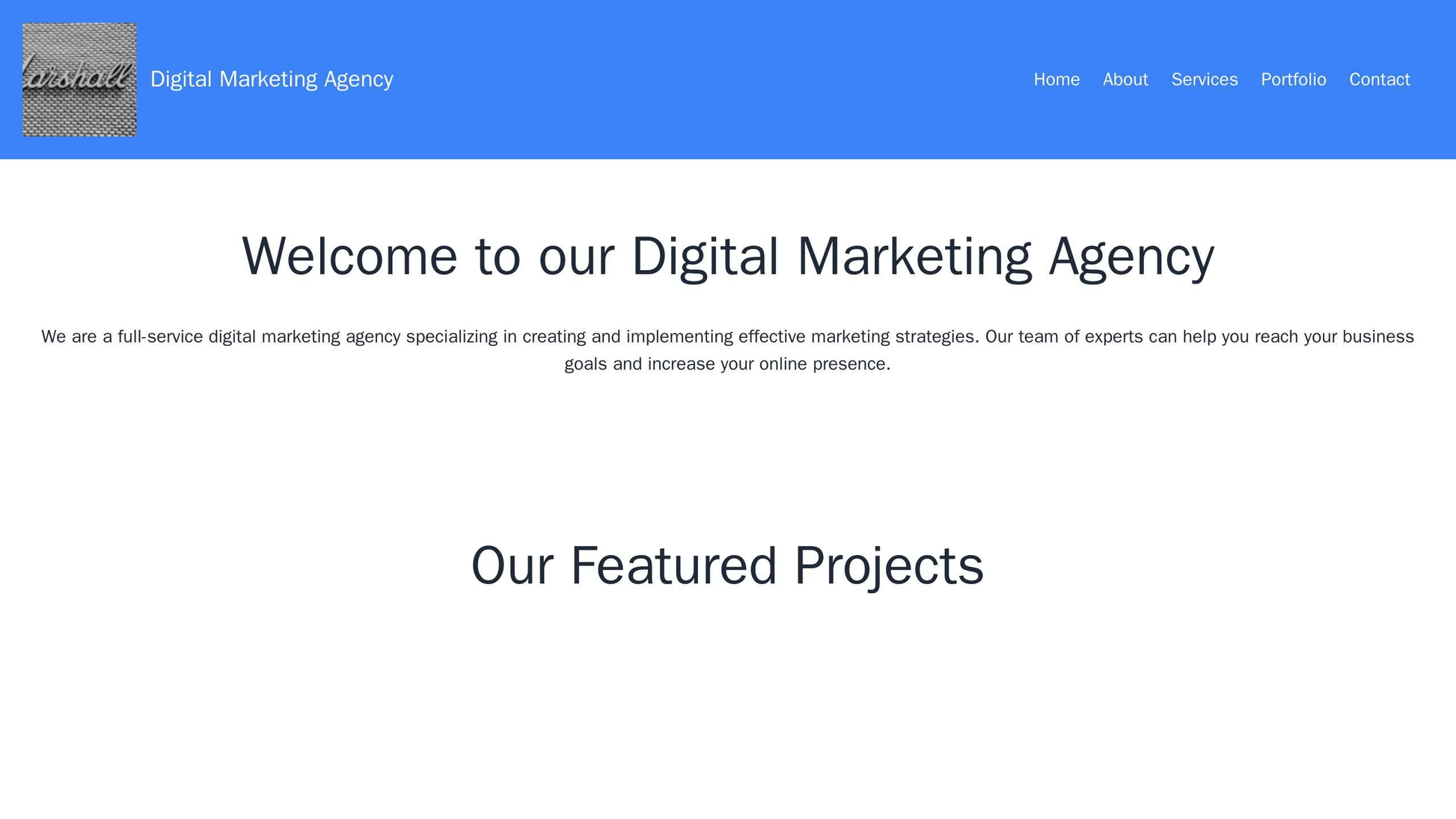 Digital Marketing Agency: A vibrant and creative design with a full-width header video, a horizontal navigation bar, and Web Template 1541