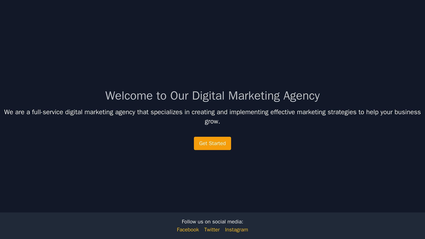 Digital Marketing Agency Site: A two-column layout with a high-tech background, an animation effect on the logo, a promi Web Template 1031