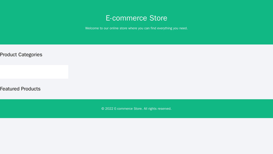 E-commerce Store: A modern layout with a horizontal scrolling banner, product categories arranged in a grid, and a sideb Web Template 283