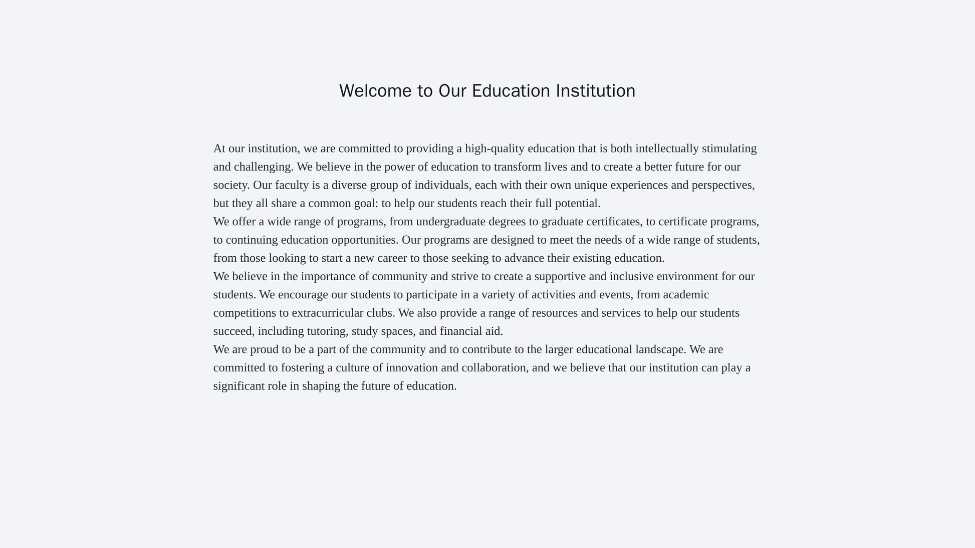 Education Institution: A design that conveys authority, featuring a prominent search bar, a clear navigation menu, and a Web Template 169