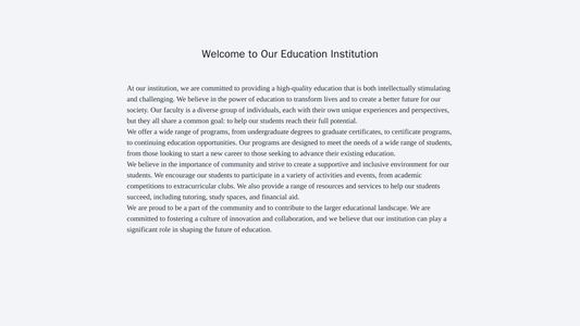 Education Institution: A design that conveys authority, featuring a prominent search bar, a clear navigation menu, and a Web Template 169