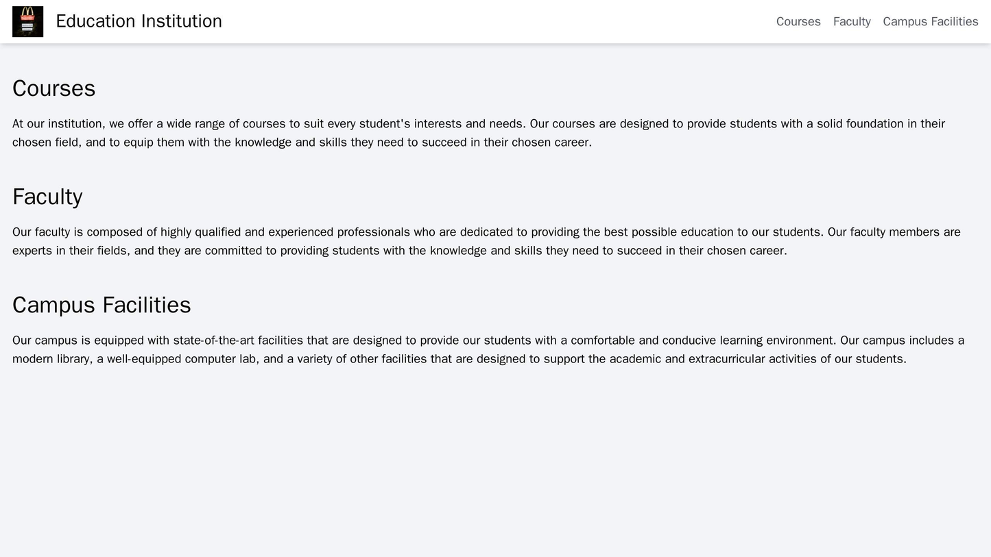 Education Institution: A hierarchical layout, focusing on content hierarchy, allowing users to access information about  Web Template 753