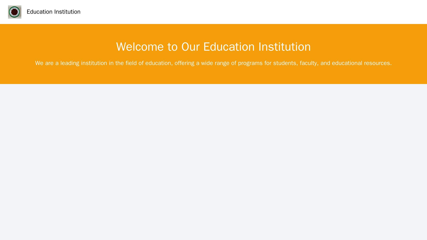 Education Institution: A dropdown navigation menu, a left-aligned logo at the top, and a large banner showcasing student Web Template 963