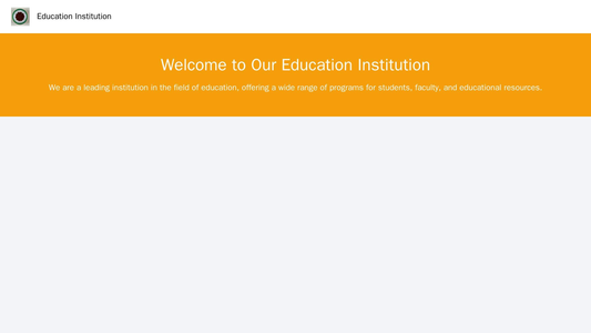 Education Institution: A dropdown navigation menu, a left-aligned logo at the top, and a large banner showcasing student Web Template 963