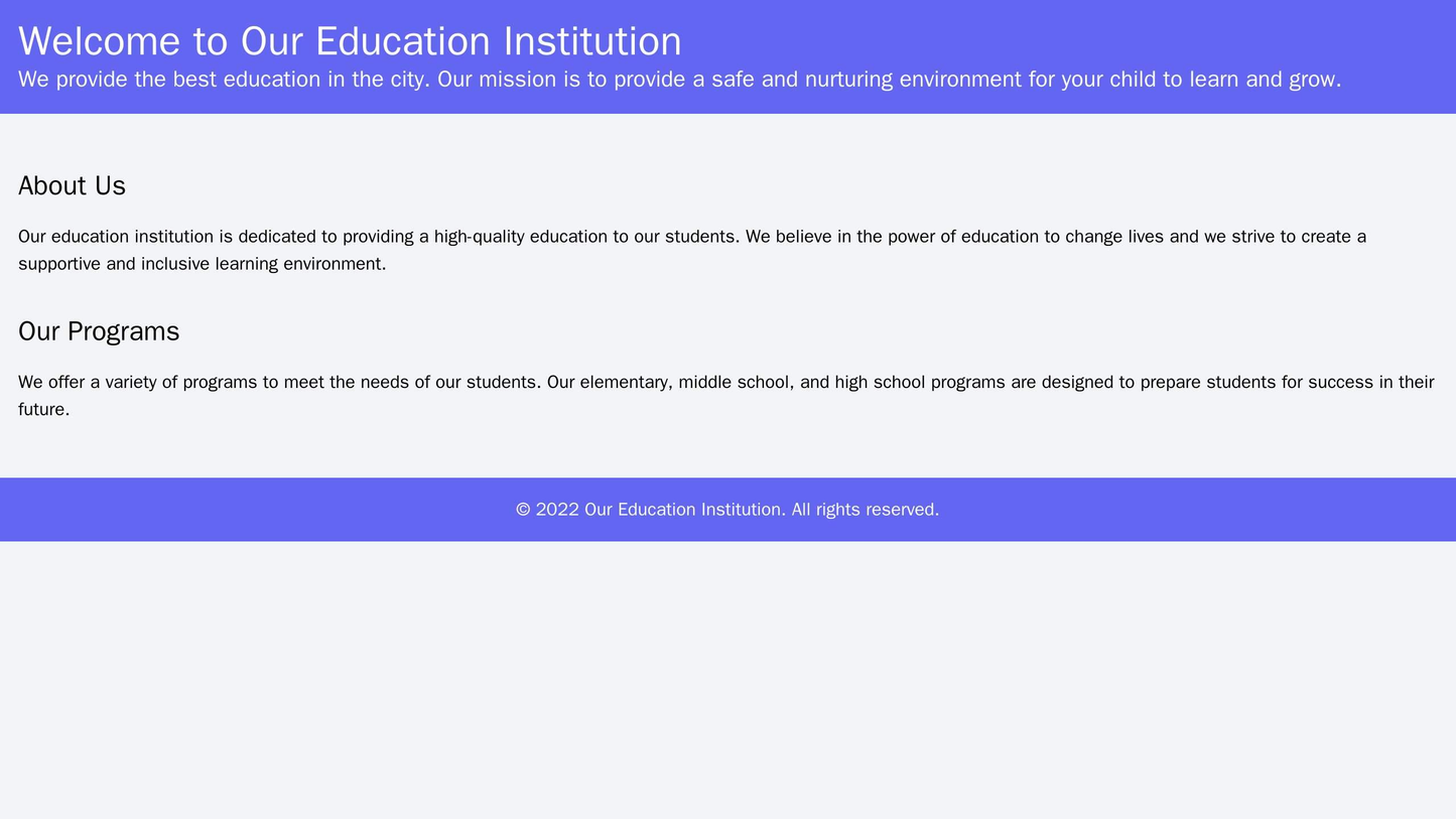 Education Institution Site: A distinctive layout with a top banner showcasing key information, a scrolling carousel of i Web Template 622