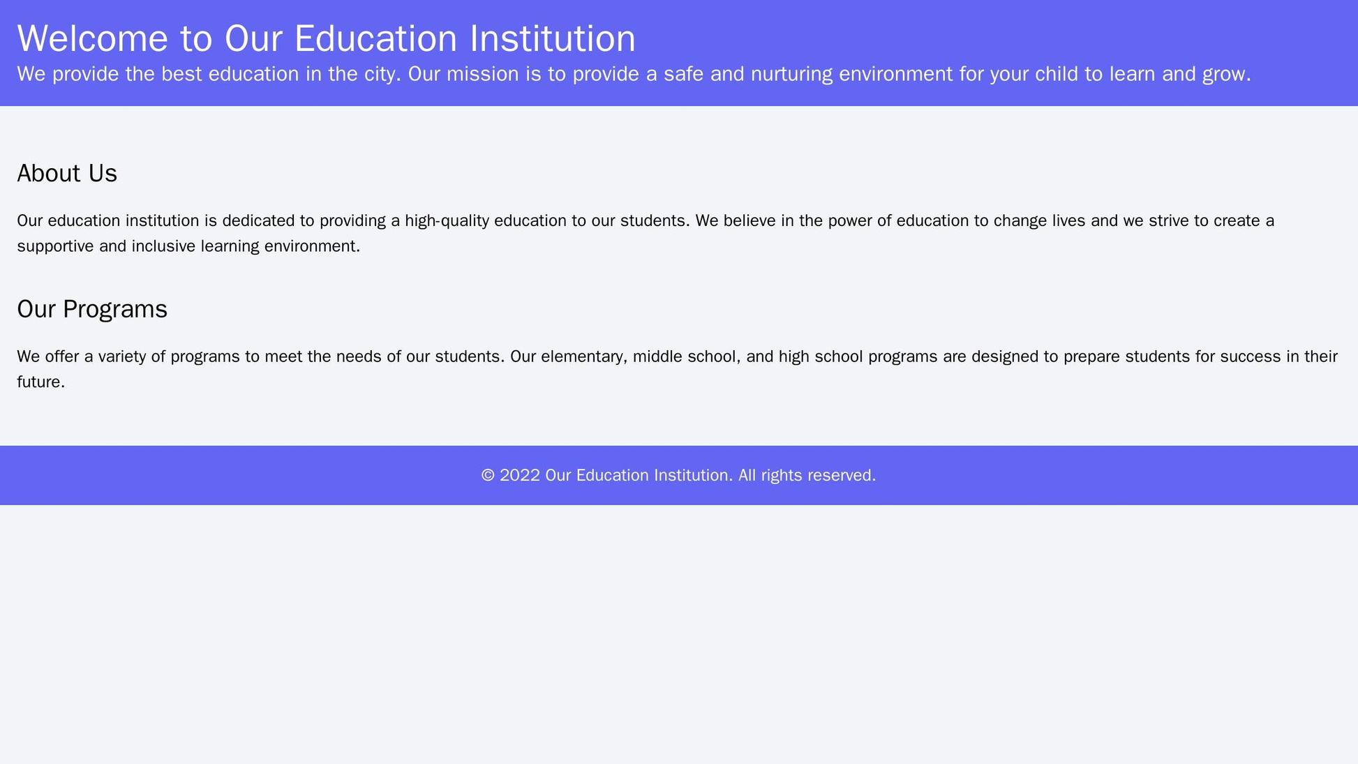 Education Institution Site: A distinctive layout with a top banner showcasing key information, a scrolling carousel of i Web Template 622