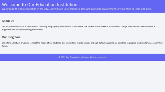 Education Institution Site: A distinctive layout with a top banner showcasing key information, a scrolling carousel of i Web Template 622