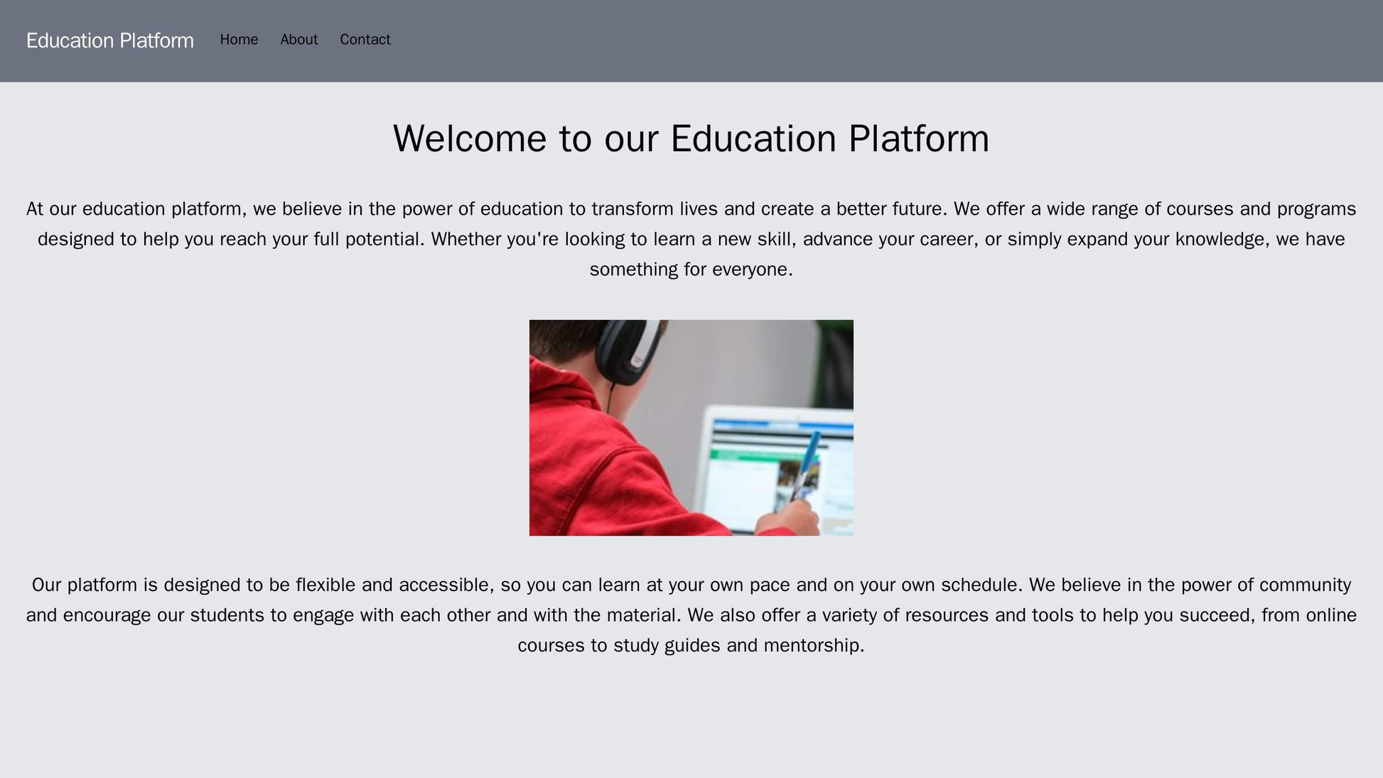 Education Platform: A design with a left-aligned navigation menu and a centered logo. The background is a subtle, textur Web Template 1945