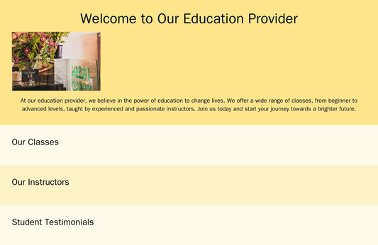 Education Provider: A simple and engaging design with an image of a chalkboard and a heading welcoming visitors in the h Web Template 260