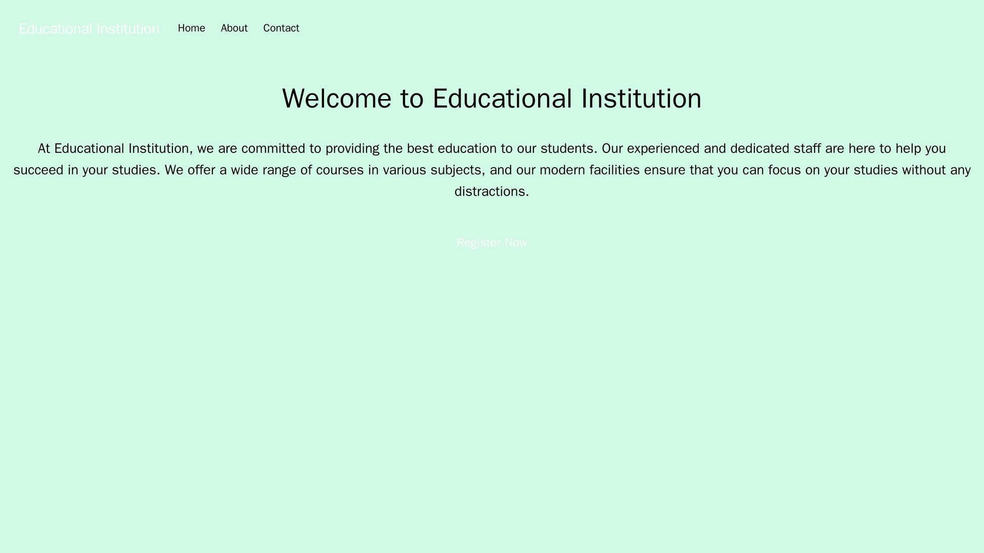 Educational Institution: A classic design with a centered logo, a top primary navigation menu, and a clean green and gol Web Template 185