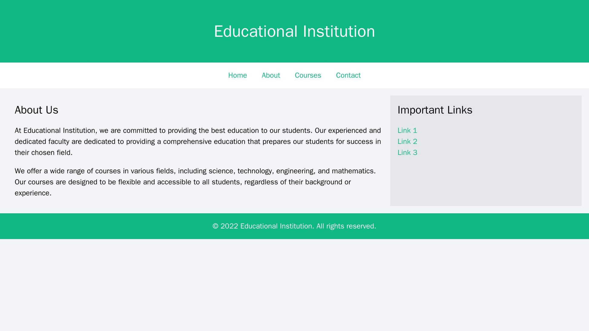 Educational Institution: A website with a vibrant color scheme, featuring a large, centered logo and a top menu bar with Web Template 614