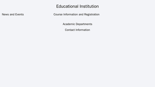 Educational Institution: A two-column design with a left sidebar for news and events, a central area for course informat Web Template 628