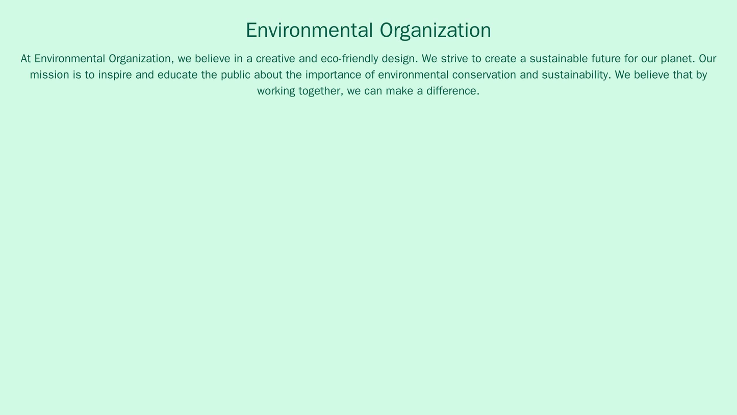 Environmental Organization: A creative and eco-friendly design with a centered logo and a full-width banner featuring an Web Template 254