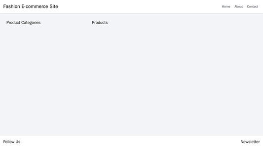 Fashion E-commerce Site: A two-column layout, with a left column dedicated to product categories and a right column show Web Template 1806