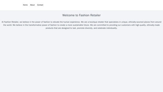 Fashion Retailer: A visually appealing layout with a full-width header image, a menu bar with social media icons and a l Web Template 220