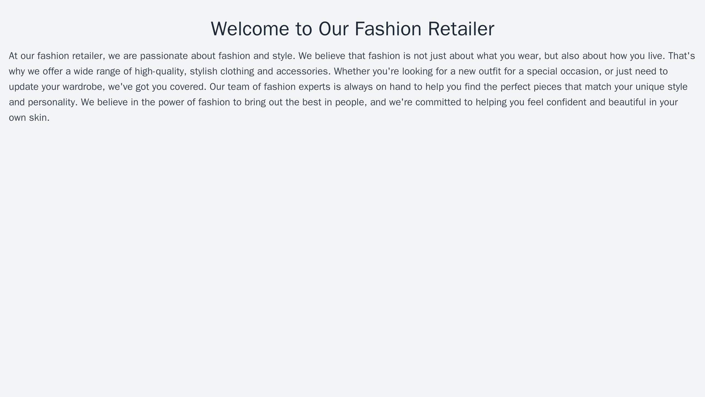 Fashion Retailer: A visually stimulating design with a full-width hero image, a logo on the top left, and a navigation m Web Template 318