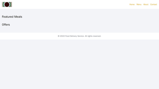 Food Delivery Service: A colorful and appetizing layout, with the logo placed in the top left corner. The primary menu i Web Template 1048